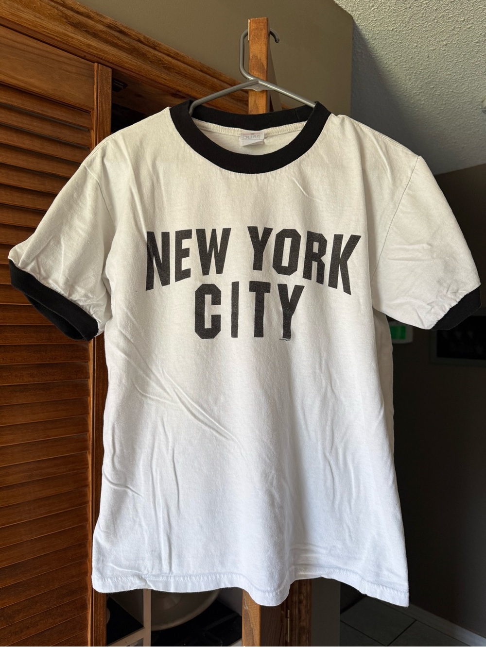 White Ringer Tee NEW YORK CITY John Lennon